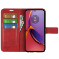 Miniatyrbild 2 av 6: SKALO Motorola Moto G84 5G Premium Plånboksfodral - Röd Röd
