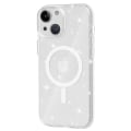 Miniatyrbillede 1 af 6: SKALO iPhone 15 Glitter Magnetic Ring TPU Cover - Hvid White