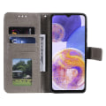 Pikkukuva 4 / 5: SKALO Samsung A23 5G Mandala lompakkokotelo - Harmaa Grey