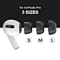 Miniatyrbillede 6 af 6: AHASTYLE AirPods Pro 1/2 Ørepropper med Memory Foam Sort - Medium Black