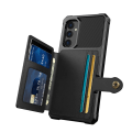 Miniatyrbillede 3 af 7: SKALO Samsung A05s 4G Stødsikker cover med pung - Sort Black