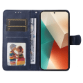 Miniatyrbild 3 av 9: SKALO Xiaomi Redmi Note 13 5G PU-Läder Plånboksfodral - Fler färger Blå
