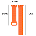 Miniatyrbillede 7 af 7: SKALO TPU Magnetarmbånd Xiaomi Redmi Watch 4 - Vælg farve Orange