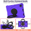Miniatyrbillede 3 af 8: SKALO Lenovo Tab M10 FHD Plus 10.3" Ekstra stødsikker Armor Spider Mesh Cover med skulderrem - Lilla Purple