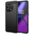 Pikkukuva 2 / 4: SKALO OnePlus 11 5G Armor Carbon Iskunkestävä TPU suojakuori - Valitse väri Black