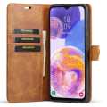 Pikkukuva 2 / 9: DG MING Samsung A23 5G 2-in-1 magneetti lompakkokotelo - Ruskea Brown