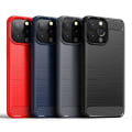 Miniatyrbillede 1 af 8: SKALO iPhone 13 Pro Max Armor Carbon Stødsikker TPU-cover - Vælg farve Blue