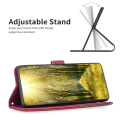 Miniatyrbillede 2 af 7: Motorola Moto G14 BINFEN COLOR Præget Flip Cover - Rød Red