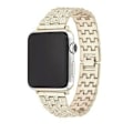 Miniatyrbild 2 av 2: SKALO Länkarmband Bling Apple Watch Series 4-6 44mm - Fler färger Guld