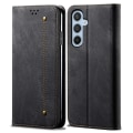 Miniatyrbillede 1 af 6: SKALO Samsung A25 5G Jeans Flip Cover - Sort Black