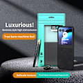 Miniatyrbillede 6 af 6: SKALO Motorola Razr 50 5G ABEEL PU læder Fold Cover - Sort Black