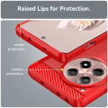 Miniatyrbillede 7 af 9: SKALO OnePlus 12R 5G Armor Carbon Stødsikker TPU-cover - Vælg farve Red