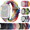 Pikkukuva 1 / 2: SKALO Punottu -ranneke Apple Watch Series 4-6 44mm - Valitse väri Multicolor
