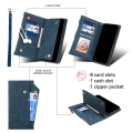 Miniatyrbild 8 av 11: SKALO Motorola Moto G84 5G ESEBLE Big Wallet Plånboksfodral - Blå Blå