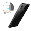 Miniatyrbild 4 av 7: Transparent Silikon TPU-Skal till Huawei P20 Lite Transparent