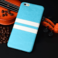 Miniatyrbillede 1 af 9: Skal i PU-läder med 2 streck iPhone 6/6S Turquoise