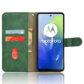 Miniatyrbillede 2 af 6: SKALO Motorola Moto E14 4G Matt PU-læderpungetui - Grøn Green