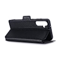 Miniatyrbillede 4 af 7: SKALO Samsung A25 5G MUXMA Saffiano PU-læder Pungetui - Sort Black