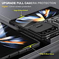 Miniatyrbillede 4 af 8: SKALO Samsung Z Fold6 Armor Hybrid Metal Ring Camera Slider - Sort Black