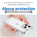 Miniatyrbild 3 av 8: SKALO iPhone 15 Pro Transparent TPU Metalknappar Skal - Transparent Transparent