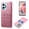 Miniatyrbild 1 av 4: SKALO Xiaomi Redmi Note 12 4G PU-Läder Korthållare Skal - Roséguld Rosa guld