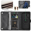 Miniatyrbillede 3 af 5: VILI iPhone 16 Plus GVB Series Flip Cover m. pung i PU-læder - Sort Black