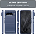 Pikkukuva 8 / 8: SKALO Google Pixel 8 Pro Armor Carbon Iskunkestävä TPU suojakuori - Valitse väri Blue