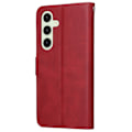 Miniatyrbillede 9 af 9: SKALO Samsung S24 FE PU-læder Pungetui - Vælg farve Red