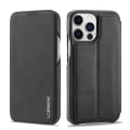 Miniatyrbillede 1 af 10: SKALO iPhone 15 Pro Max LC.IMEEKE Pungetui i PU-læder - Sort Black