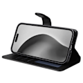 Miniatyrbillede 4 af 9: SKALO iPhone 16 Pro Max PU-læder Pungetui - Vælg farve Black