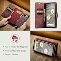 Pikkukuva 7 / 10: DG MING Google Pixel 8a 2-in-1 magneetti lompakkokotelo - Punainen Red