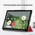 Pikkukuva 2 / 10: SKALO Google Pixel Tablet Trifold Suojakotelo - Punainen Red