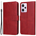 Pikkukuva 1 / 11: SKALO Xiaomi Redmi Note 12 Pro 5G Lompakkokotelo PU-nahkaa - Punainen Red