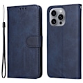 Miniatyrbillede 2 af 9: SKALO iPhone 16 Pro Max PU-læder Pungetui - Vælg farve Blue