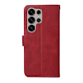 Miniatyrbild 9 av 9: SKALO Samsung S25 Ultra PU-läder Plånboksfodral - Fler färger Röd