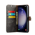 Pikkukuva 2 / 11: DG MING Samsung S24 FE 2-in-1 magneetti lompakkokotelo - Harmaa Grey