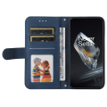 Pikkukuva 2 / 8: SKALO OnePlus 12R 5G Lompakkokotelo PU-nahkaa - Sininen Blue