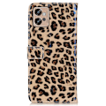 Miniatyrbillede 7 af 7: SKALO Motorola Moto G32 4G Leopardmønstret pungetui i PU-læder Multicolor