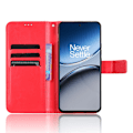 Pikkukuva 3 / 7: SKALO OnePlus Nord 4 PU-nahkainen Lompakkokotelo - Valitse väri Red