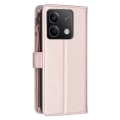 Miniatyrbild 6 av 7: SKALO Xiaomi Redmi Note 13 4G Big Wallet 11-FACK Plånboksfodral - Roséguld Rosa guld