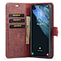Pikkukuva 2 / 11: DG MING Samsung S24 2-in-1 magneetti lompakkokotelo - Punainen Red