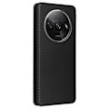 Pikkukuva 8 / 8: SKALO Xiaomi Redmi A3 Carbon Fiber Lompakkokotelo - Musta Black