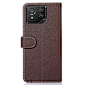Miniatyrbillede 7 af 7: SKALO Asus ROG Phone 8 5G KHAZNEH Litchi Pungetui i PU-læder - Brun Brown