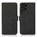 Miniatyrbillede 1 af 7: SKALO Samsung S24 Ultra KHAZNEH Pungetui i PU-læder - Sort Black