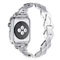 Miniatyrbild 2 av 5: SKALO Metallarmband "Flätad" Apple Watch Series 7-9 41mm - Fler färger Silver
