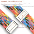 Miniatyrbild 5 av 7: SKALO Flätat Tygarmband Samsung Watch 7 40mm/44mm - Fler färger Svart
