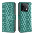 Pikkukuva 1 / 6: SKALO Xiaomi Redmi Note 13 4G BINFEN COLOR Tikattu Lompakko - Vihreä Green