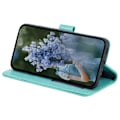Miniatyrbillede 3 af 6: SKALO Google Pixel 8a Mandala Flip Cover - Turkis Turquoise