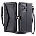Miniatyrbillede 1 af 11: SKALO iPhone 16 Pro Max Evelope Clutch 5-RUM - Sort Black