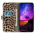 Miniatyrbillede 2 af 7: SKALO Motorola Moto G32 4G Leopardmønstret pungetui i PU-læder Multicolor